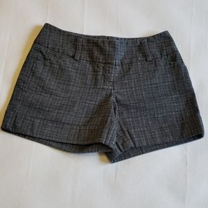 Small print plaid shorts